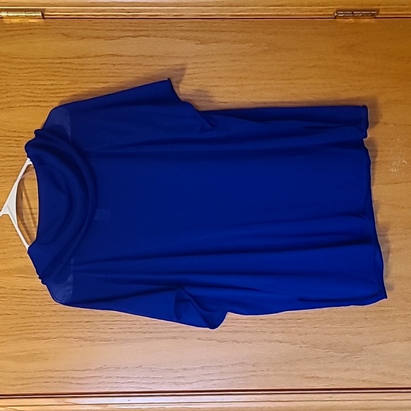 Chicos Blue Cowl Neck Top - Picture 2 of 2